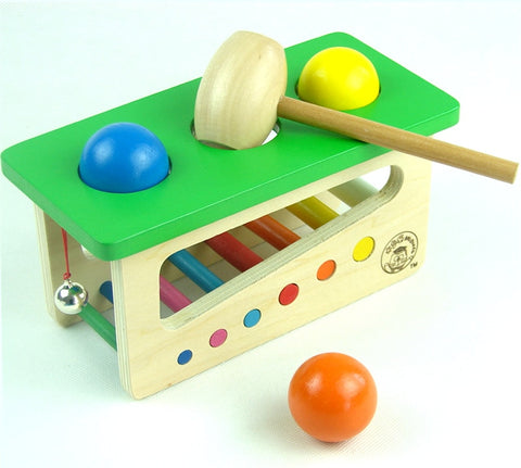 Baby Wood Sound Punch and Drop Toy